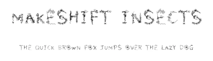 Makeshift Insects by Dennis Grauel — Script Handwritten Font