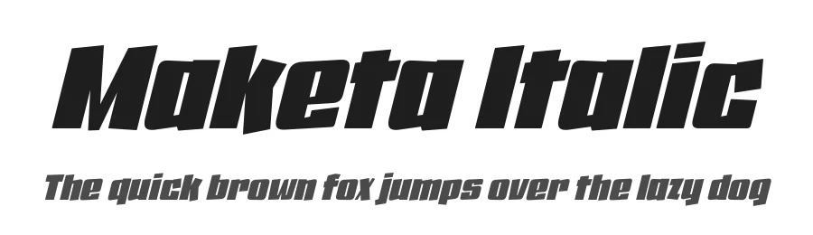 Maketa Italic by Fernando Haro — Display Font