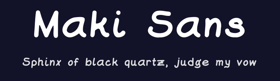 Maki Sans — Script Handwritten Font — thumbnail 2