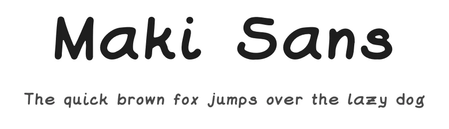 Maki Sans — Script Handwritten Font