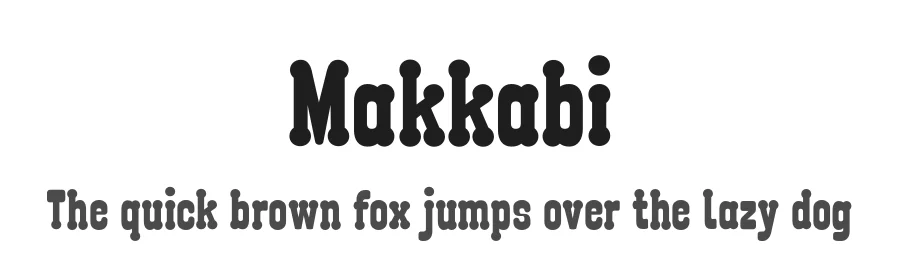 Makkabi by Filip Tofil — Slab Serif Font