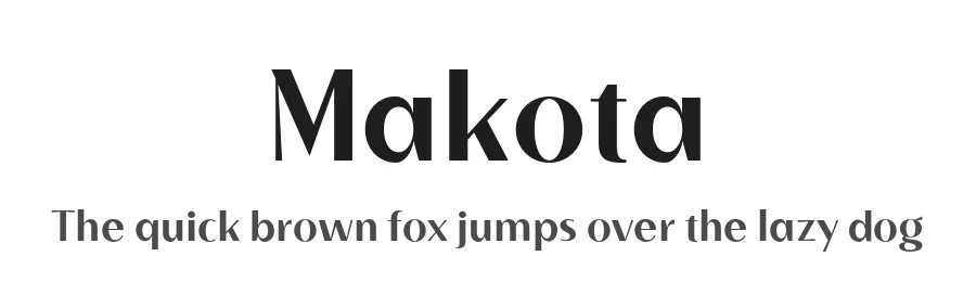 Makota by Abdul Artega — Sans Serif Font
