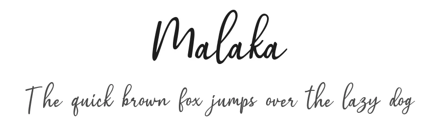 Malaka by Cohi — Script Handwritten Font