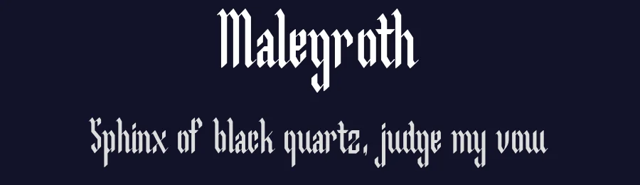 Malegroth by Patria Ari Wijonarko — Display Font — thumbnail 2