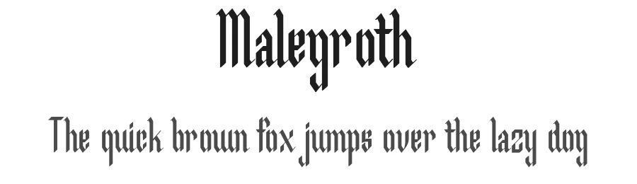 Malegroth by Patria Ari Wijonarko — Display Font