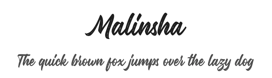 Malinsha by Ahmad Ramzi Fahruddin — Script Handwritten Font