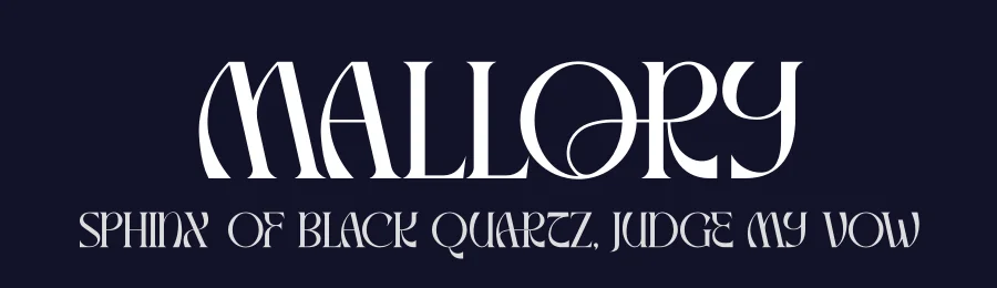 Mallory by Heru Utama Putra — Display Font — thumbnail 2