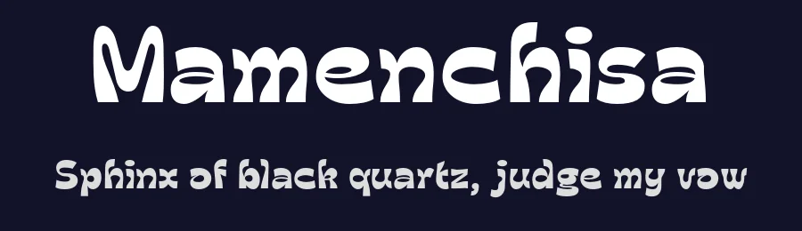 Mamenchisa by Drizy Studio — Display Font — thumbnail 2