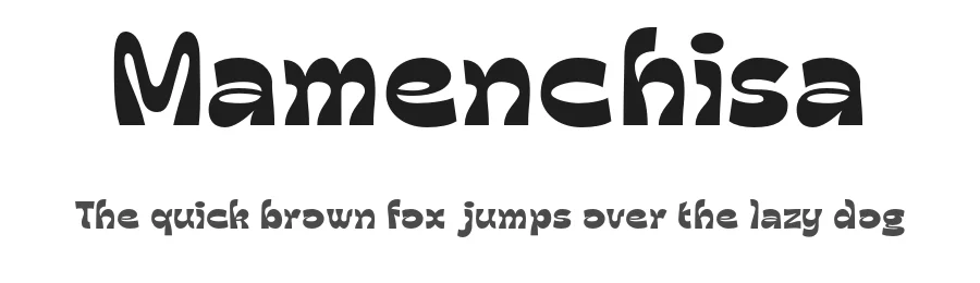 Mamenchisa by Drizy Studio — Display Font