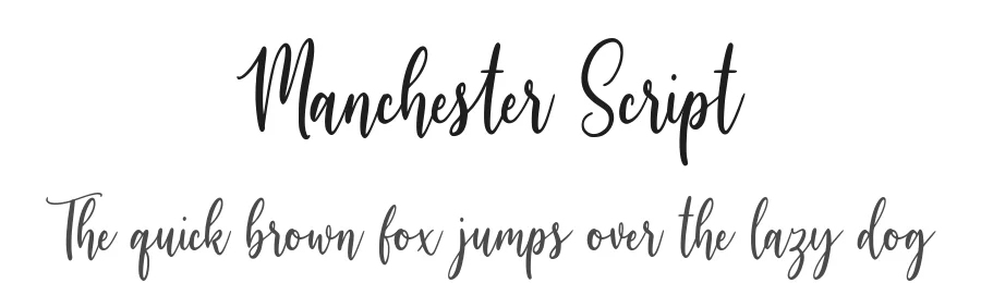 Manchester Script — Script Handwritten Font