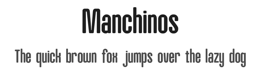 Manchinos by Bakhrudin Ja'far — Display Font