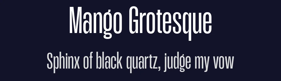 Mango Grotesque — Sans Serif Font — thumbnail 2