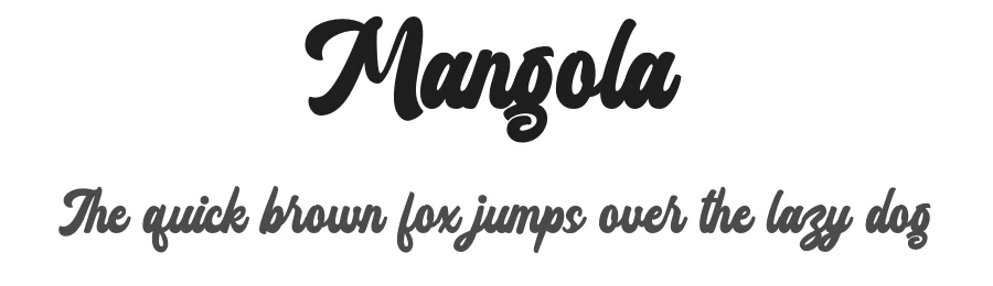 Mangola by Salamahtype — Script Handwritten Font