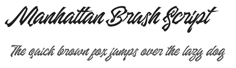 Manhattan Brush Script by Farhan T. Sudibya — Script Handwritten Font