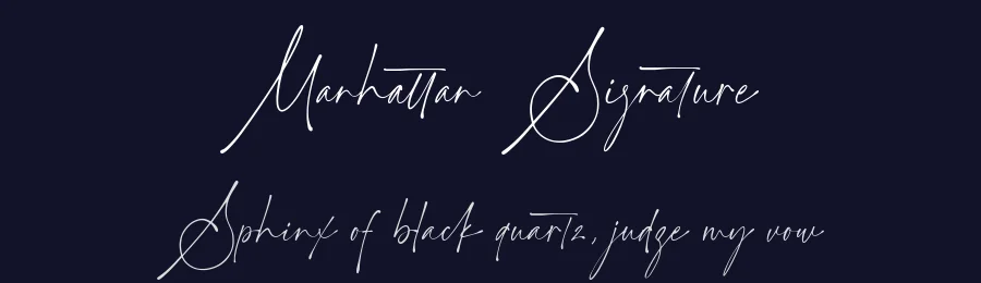 Manhattan Signature — Script Handwritten Font — thumbnail 2