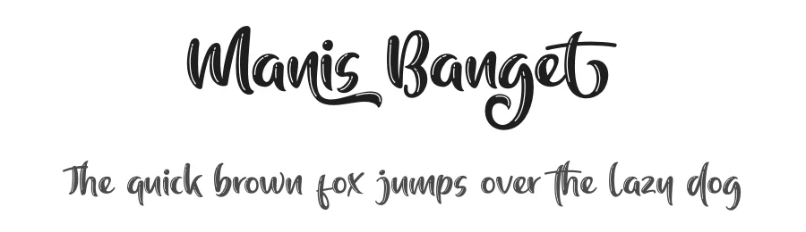 Manis Banget by Awan Senja Team — Script Handwritten Font