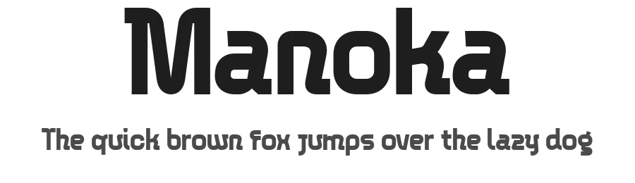 Manoka by Jarnawi Saja — Display Font