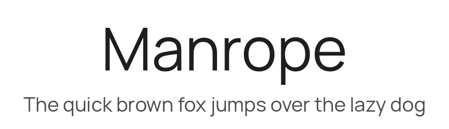 Manrope by Mikhail Sharanda — Sans Serif Font
