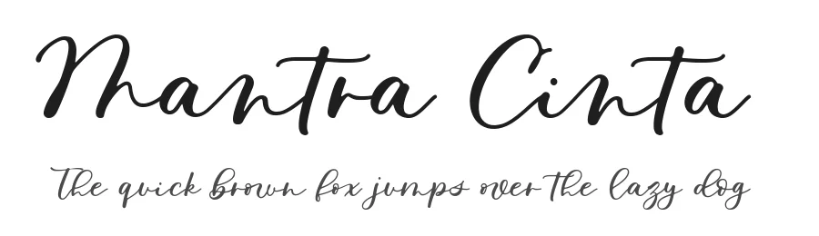 Mantra Cinta by Zain Fahroni β Script Handwritten Font
