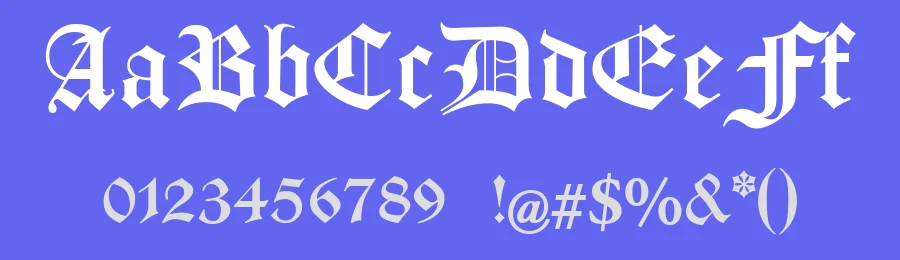 Manuskript Gothisch by Peter Wiegel, original typeface by Bauersche Gißerei 1899 — Script Handwritten Font — thumbnail 3