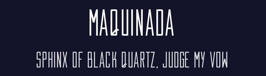 Maquinada — Slab Serif Font — thumbnail 2