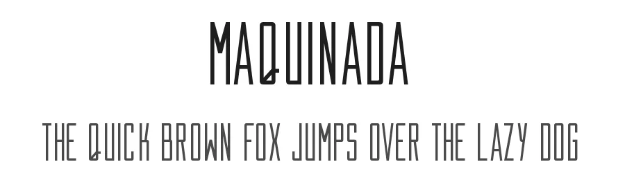 Maquinada — Slab Serif Font