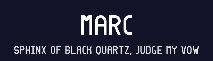 Marc by Justine Gagnaire — Display Font — thumbnail 2