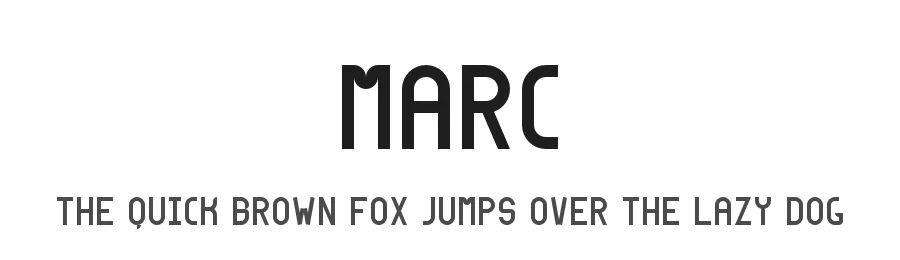 Marc by Justine Gagnaire β Display Font