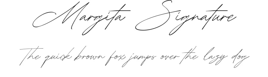 Margita Signature by Sarid Ezra — Script Handwritten Font