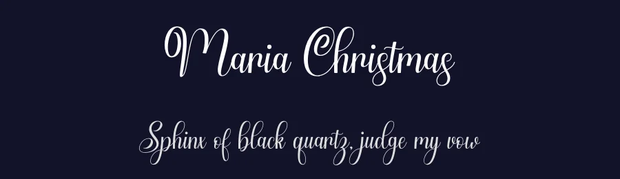 Maria Christmas by Muhammad Yoni — Script Handwritten Font — thumbnail 2