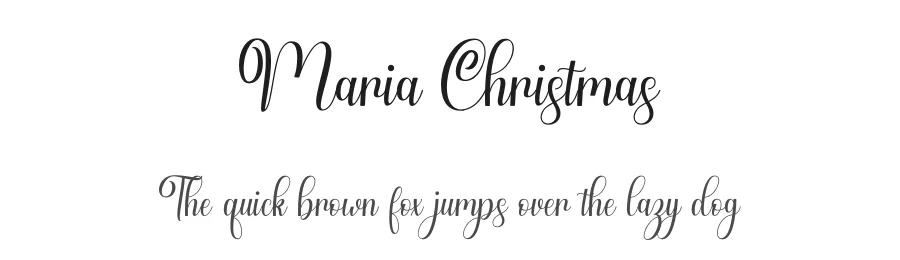Maria Christmas by Muhammad Yoni — Script Handwritten Font