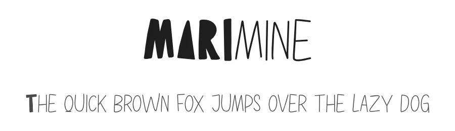 Marimine by Lettersweet — Script Handwritten Font