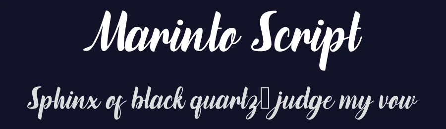 Marinto Script — Script Handwritten Font — thumbnail 2