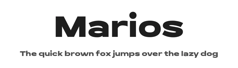 Marios by Come Type, Abdul Artega β Sans Serif Font