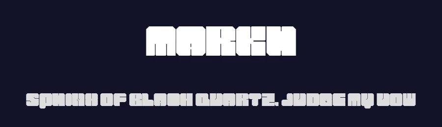 Markh by Tikhon Reztcov — Display Font — thumbnail 2