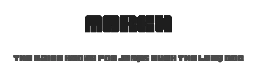 Markh by Tikhon Reztcov โ Display Font