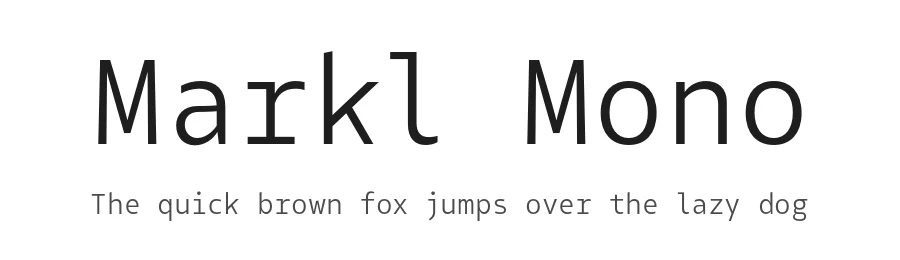 Markl Mono by Laire Banyu Sandi Pawenang β Sans Serif Font