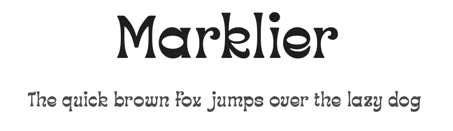 Marklier by Ragamkata Studio — Display Font