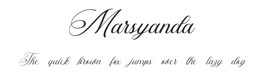 Marsyanda by Fiqiart — Script Handwritten Font