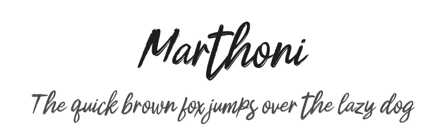Marthoni by Stripes Studio — Script Handwritten Font