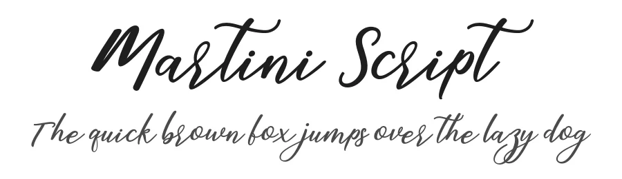 Martini Script by mrletters_Muhammad Rizal — Script Handwritten Font