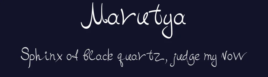 Marutya — Script Handwritten Font — thumbnail 2