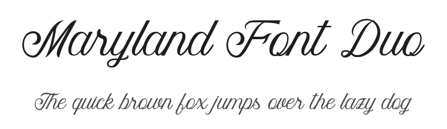 Maryland Font Duo by Rivo Dwi Adriansyah — Script Handwritten Font