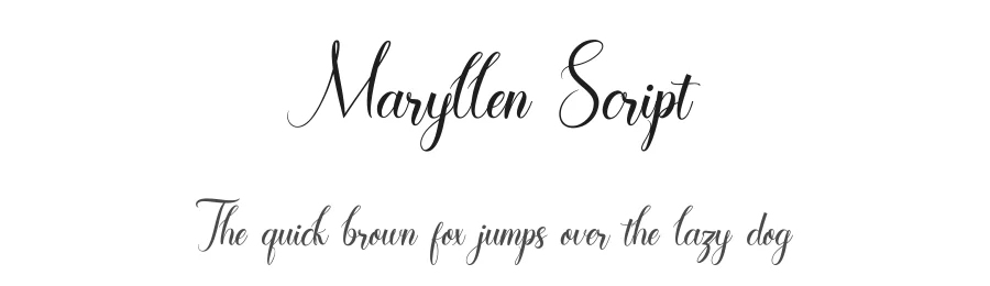 Maryllen Script — Script Handwritten Font