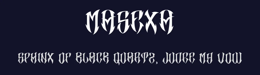 Masexa by Ari Wibowo — Display Font — thumbnail 2