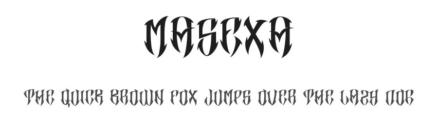 Masexa by Ari Wibowo — Display Font