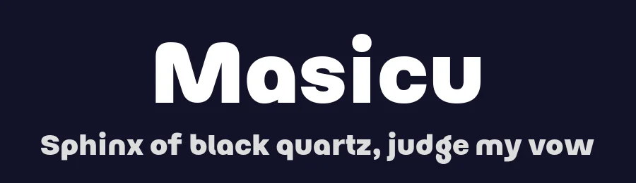 Masicu by By Abdul Artega — Sans Serif Font — thumbnail 2