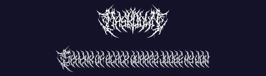 Maskdown — Display Font — thumbnail 2