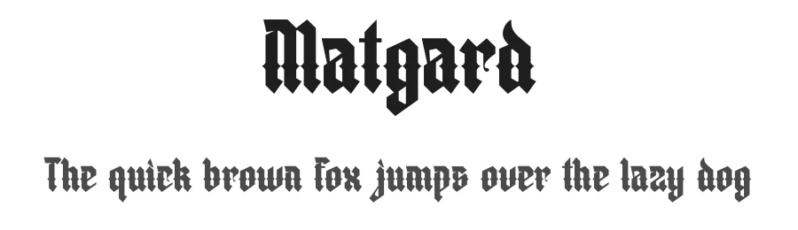 Matgard by Rony Rizki Jaya — Display Font