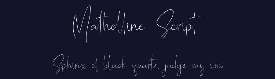 Mathelline Script by Almarkha Type — Script Handwritten Font — thumbnail 2